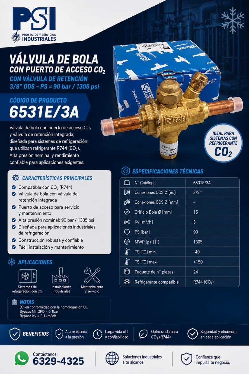 Instalación y servicio de sistemas de refrigeración comercial e Industrial