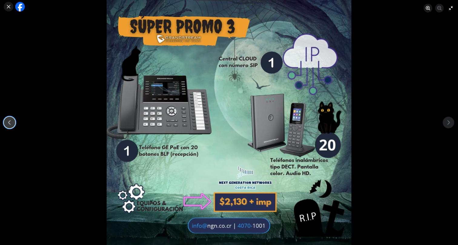 Central telefónica CLOUD con numeración SIP: combos con teléfonos Grandstream desde $651 + imp
