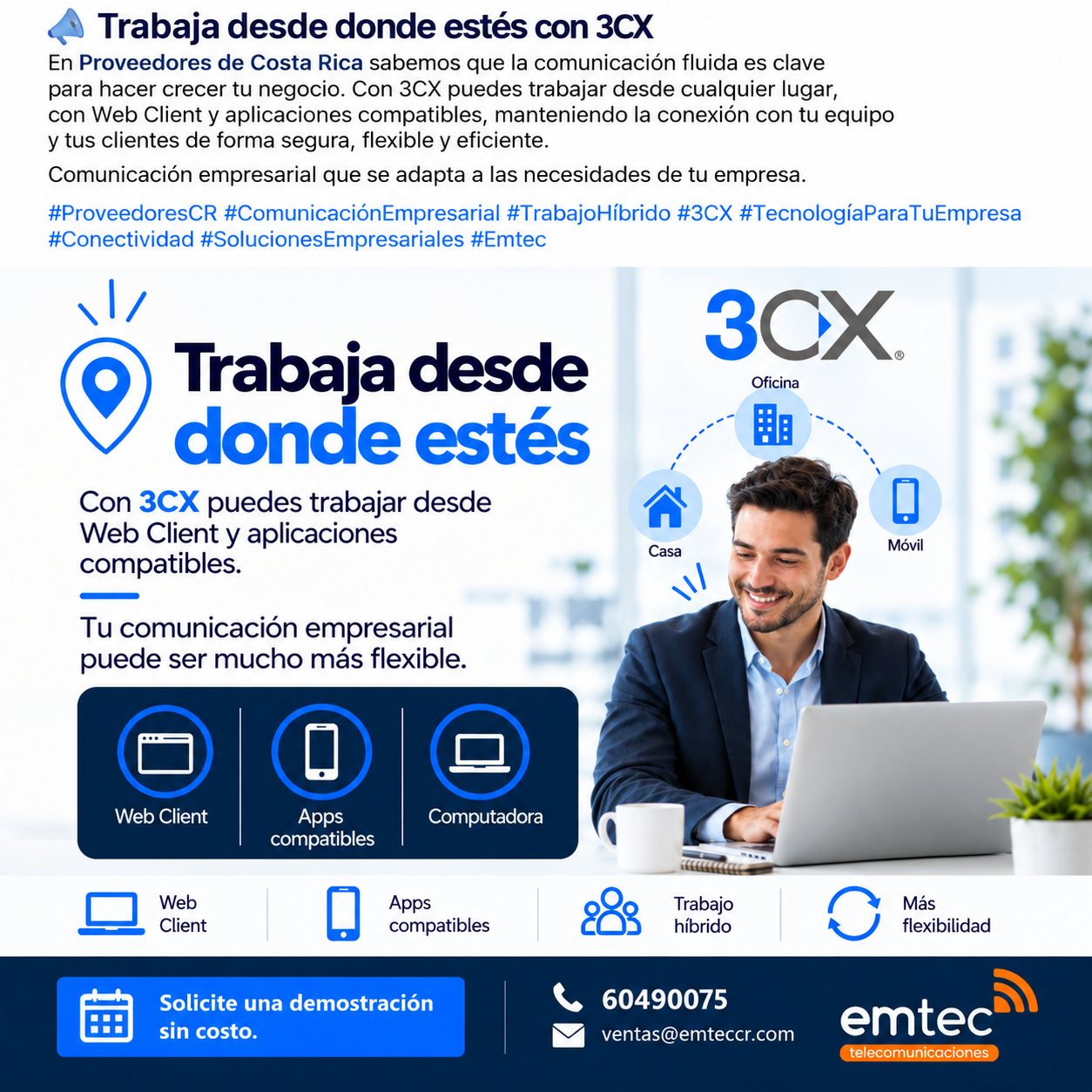 📲 Tu empresa no tiene que estar en la oficina para seguir conectada