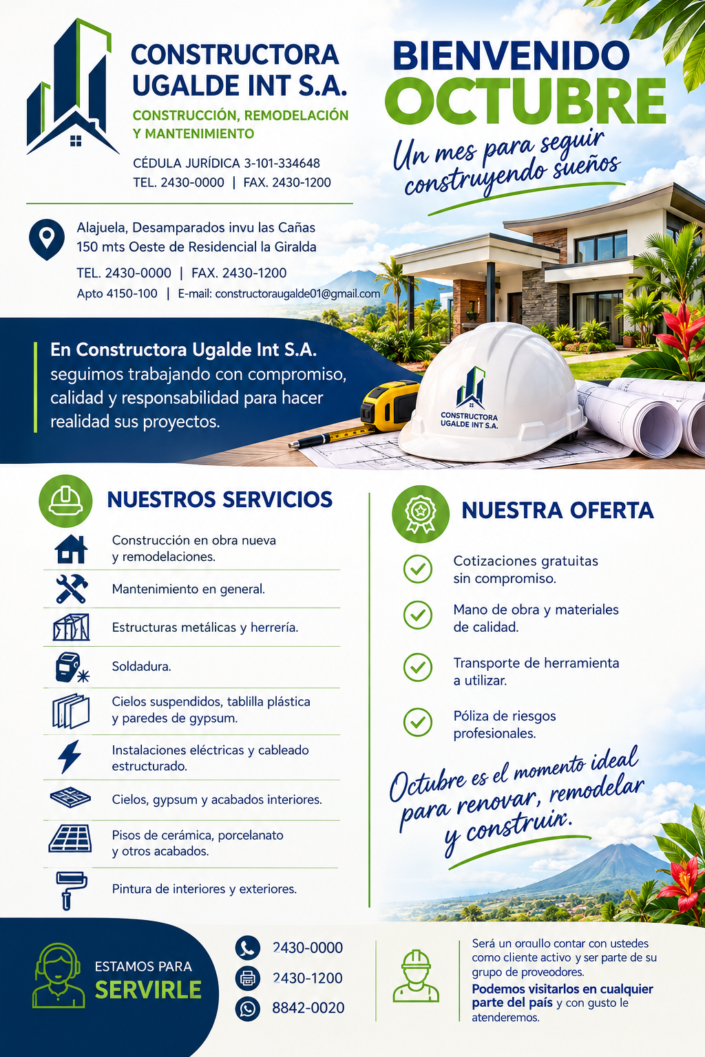 OCTUBRE CON CONSTRUCTORA UGALDE